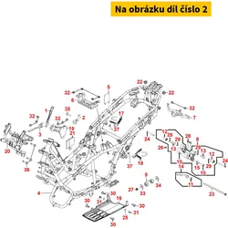 Kymco Halter/Kabelführung Rad Sensor MB6781
