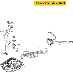 Kymco Benzinfilter mit Benzinschlauch kpl. MB7327