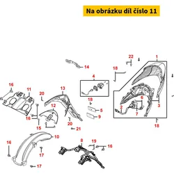 Kymco Spritzschutz hi. im Radhaus MB7379