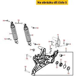 Kymco Schwingarm hinten re. MB7452