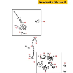 Kymco Bremshebel re. schwarz MS1081