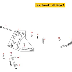 Kymco Haltebolzen f.Hauptständer MS1173