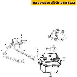 Kymco Benzinschlauch kurz MS1232