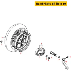 Kymco Betätigungsarm f.Bremse hinten(10Zoll Felge) MS1239