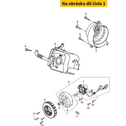 Kymco Halter f.Kabel (Lichtmaschine) MS1247