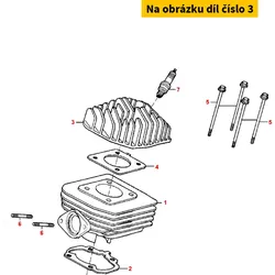 Kymco Zylinderkopf TYP A 22mm hoch 45km/h MS1280