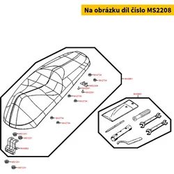Kymco Sitzbank Verschlusshaken MS2208