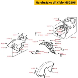 Kymco Kotflügel hinten MS2595