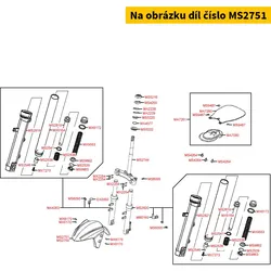 Kymco Kotflügel vo. weiß f. Fz. weiß MS2751