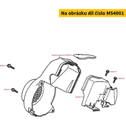 Kymco Zylinderblech (Luftführung Zylinder li.) MS4001