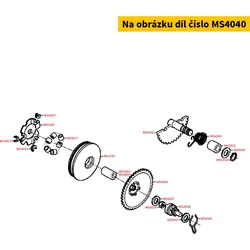 Kymco Haltespange f. Kickstarterrad MS4040