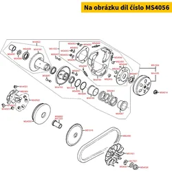 Kymco Kugellager 12x24x06  6901LU (einseitig geschl.) MS4056