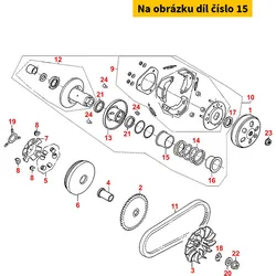Kymco Hülse f. Gegendruckfeder innen 43x45x30/B07 MS4062