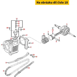 Kymco Keil 13x2,5x3mm Kurbelwelle MS4118