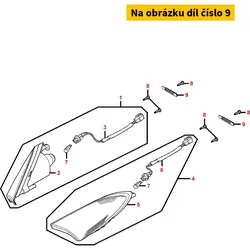 Kymco Biegelasche 2x70mm = MV2623 MS4183