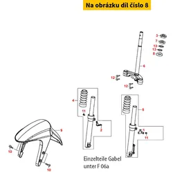 Kymco Lagerkonus unten MS4201