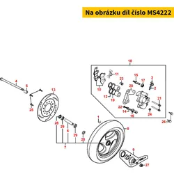 Kymco Mitnehmer f.Tachoantrieb m.Dichtring MS4222