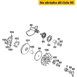 Kymco Kickstarterwelle (Spindel) MS5030