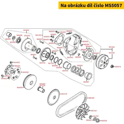 Kymco Haltestift f. Riemenscheibe MS5057