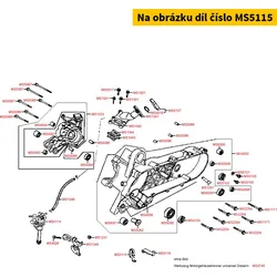 Kymco Halter f.Ölschlauch MS5115