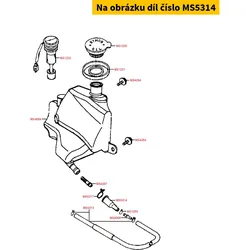 Kymco Anschluss f. Öltank = MB2756 MS5314