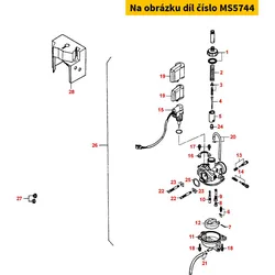 Kymco Vergaseranschlag f.Mofa 25km/h MS5744