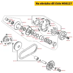 Kymco Trägerplatte Kupplung MS6127