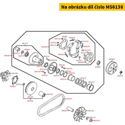 Kymco Riemenscheibe aussen = MA1260 MS6138