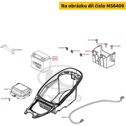 Kymco Batterie Kymco YTX9-BS 12V 8Ah = MC2167 MS6400