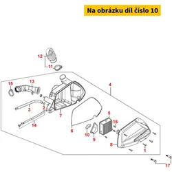 Kymco Schaumstofffilter Ölabscheider MS6444