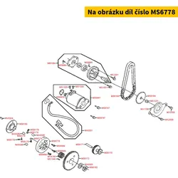 Kymco Gehäuse Anlasserfreilauf (M6 li.dr.) MS6778
