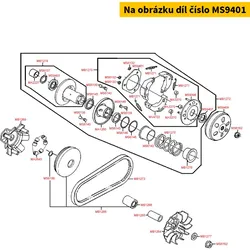 Kymco Gegenplatte f. Kupplungsbacken MS9401
