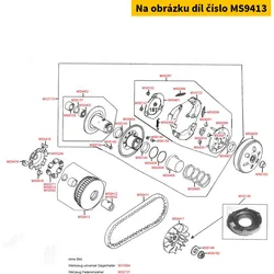 Kymco Variator Trägerscheibe MS9413