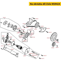 Kymco Sicherungsblech Ölpumpenzahnrad innen MS9424
