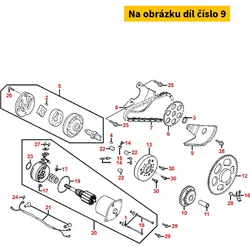 Kymco Sicherungsblech Ölpumpenzahnrad aussen MS9425