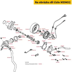 Kymco Deckel f. Wasserpumpe MS9452