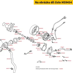 Kymco Welle f. Wasserpumpe li.gewinde MS9454