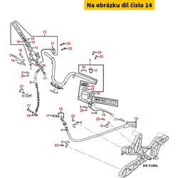 Kymco Bremshebel re. schwarz MS9489