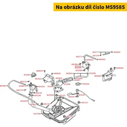 Kymco Benzinpumpe Unterdruckmembrane MS9585