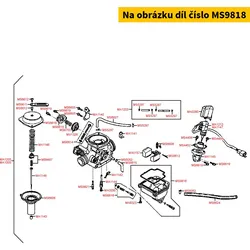 Kymco Schwimmerkammer m.Dichtung u.Ablassschr. MS9818