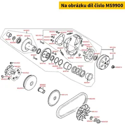 Kymco Variomatikhülse 20x38 o.B. (Rennsport) MS9900