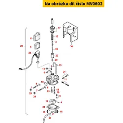 Kymco Dichtung f. Schwimmerkammer MV0602
