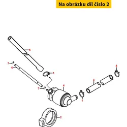 Kymco Gummihalter f. Sekundärluftfilter E2 (breite 18mm) MV1416