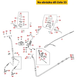 Kymco Schraube M6 Flachkopf, f. Parkbremse MV3922