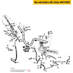 Kymco Dichtung Bremsflüssigkeitsbehälter MV7499