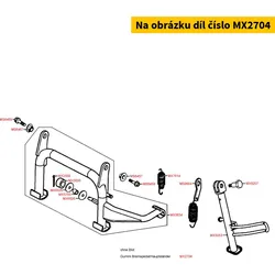 Kymco Gummi (Bremspedal/Hauptständer) MX2704