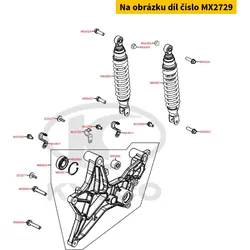 Kymco Halter f. Bremsschlauch MX2729
