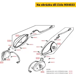 Kymco Blinkerglas hi. re. MX4033