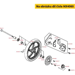 Kymco Bremssattel vo. MX4060
