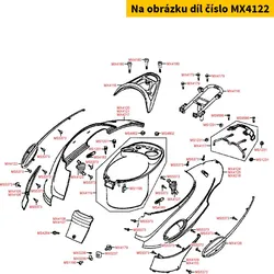 Kymco Chromleiste f. Verkleidung re. MX4122
